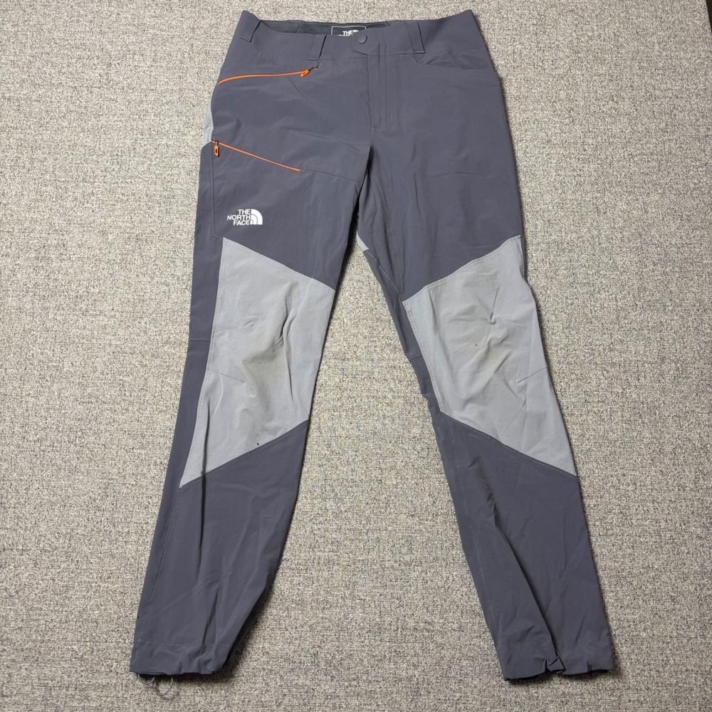 The North Face Impendor Soft Shell Hiking Pants Mens 30x30 Colorblock Grey Nylon